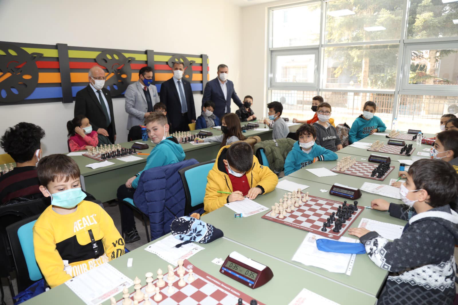 Çubuk’ta okullar arası satranç turnuvası başladı