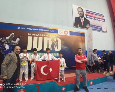 Çubuklu sporcular “Kocaeli Uluslararası Yıldızlar Judo Turnuvası”ndan madalya ile döndü